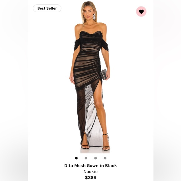 Nookie dita mesh gown size medium - Picture 1 of 7